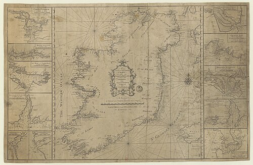 Nowa dokładna mapa irlandzkiego wybrzeża