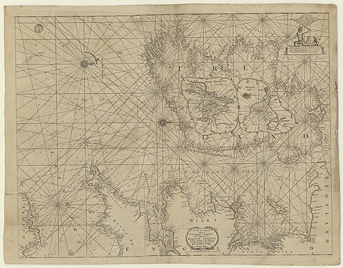 Nowa i dokładna mapa wybrzeża Irlandii