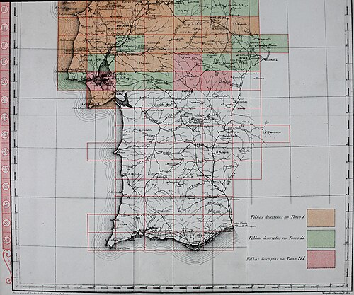 Nowa mapa chorograficzna Portugalii 1909