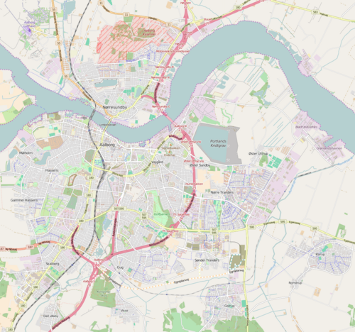 Mapa Aalborg-Nørresundby