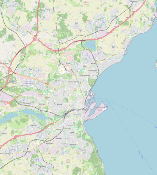 Mapa Aarhus