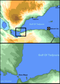 Mapa wyspu Abou Maya