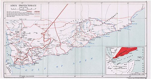 Mapa Adenu - War Office 1948