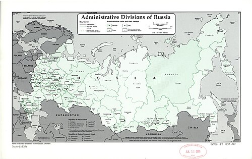 Podział administracyjny Rosji