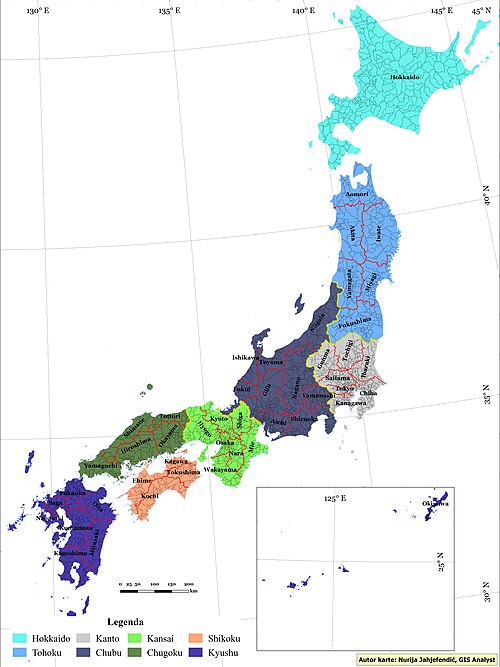 Podział administracyjny Japonii