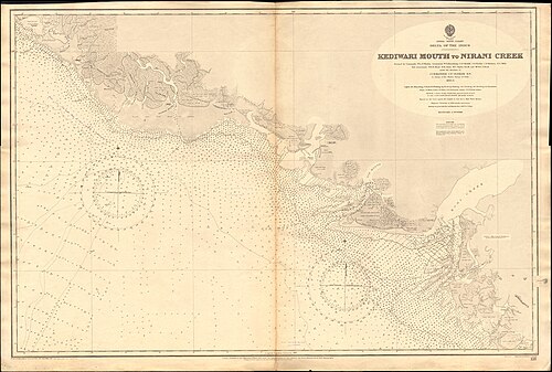 Mapa Admiralicji nr 118 Delta Indu 1897