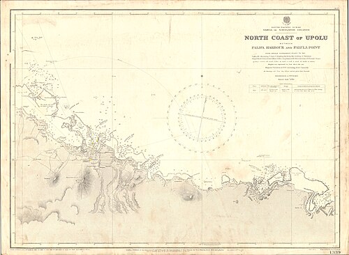 Mapa Admiralicji nr 1339 Upolu
