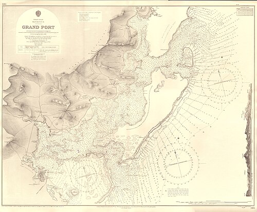 Mapa Admiralicji Nr. 1401 Grand Port