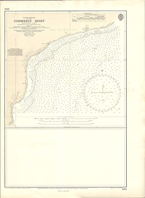 Mapa Admiralicji nr 1572 Commerce Bight (1963)
