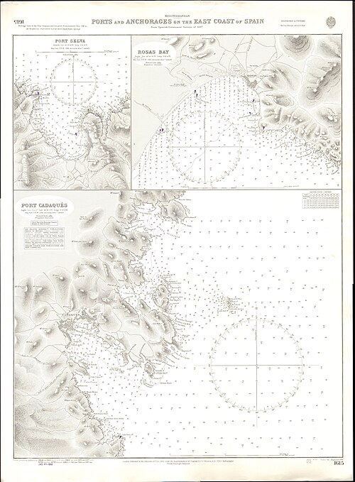 Mapa Admiralicji 1615 wschodni brzeg