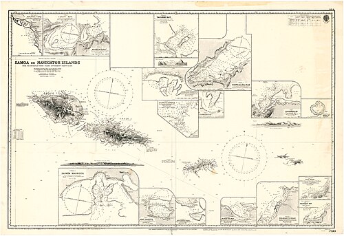 Mapa Admiralicji nr 1730 Samoa