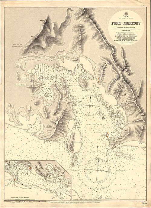 Port Moresby, mapa 1887