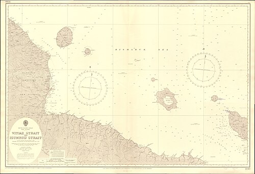 Mapa Admiralicji nr 2240 Vitiaz Strait do Isumrud Strait