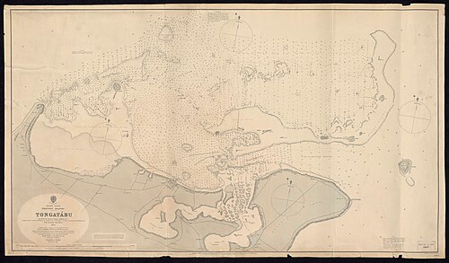 Mapa Admiralicji nr. 2363 Tongatabu 1890