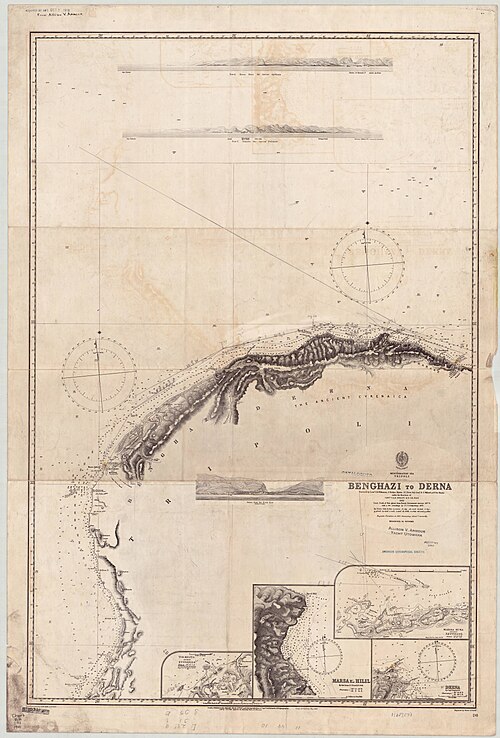 Mapa Admiralicji 241 Tripoli-Benghazi-Derna