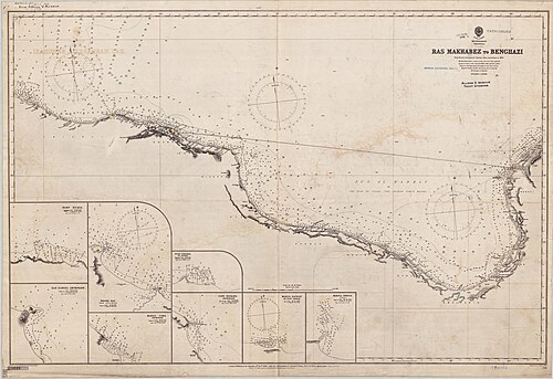 Mapa Admiralicji nr 246 Tripolis-Bengazi