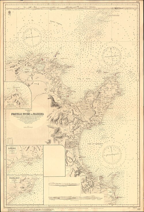 Mapa Admiralicji nr 250 (1867)