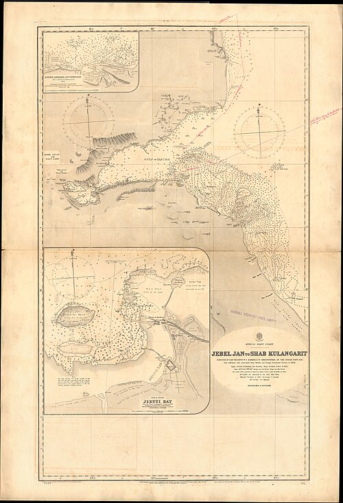 Mapa Admiralicji nr 253, 1844, poprawy 1900