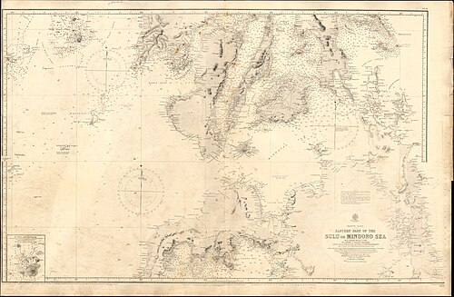 Admiralty Chart nr 2578 - Wschodnia część morza Sulu