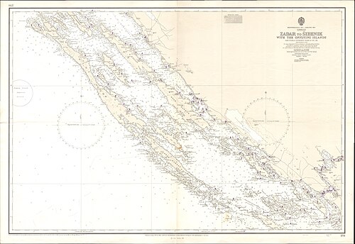 Mapa 2711 - Zadar do Šibenika 1964