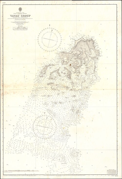 Mapa Admiralicji nr. 3098 Grupa Vavau 1900