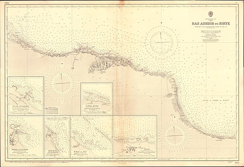 Mapa Admiralicji 3353 Ras Ashdir-Sirte