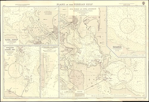 Mapa Admiralicji nr 3789 Zatoka Perska