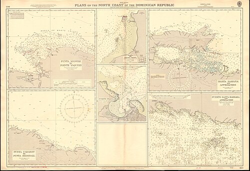 Admiralty Chart nr 463 - Północne wybrzeże