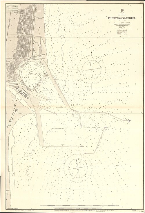 Mapa Admiralicji port Walencja
