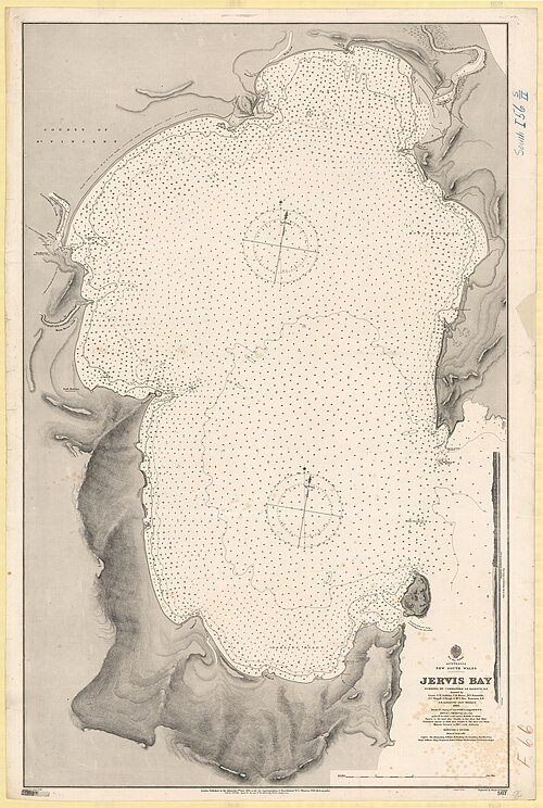 Mapa Admiralicji nr 567 Australia, Nowa Południowa Walia, Zatoka Jervis, 1895