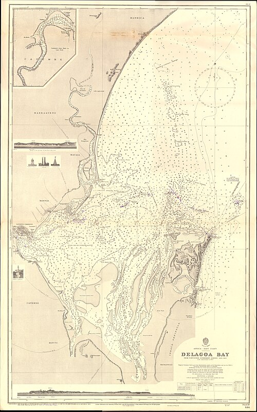 Admiralty Chart 644: Zatoka Delagoa (1910)