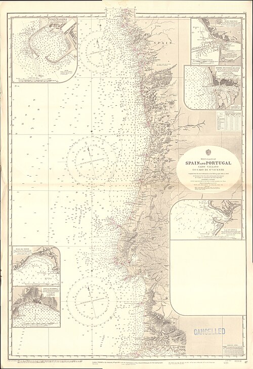 Mapa Admiralicji западный brzeg 1873