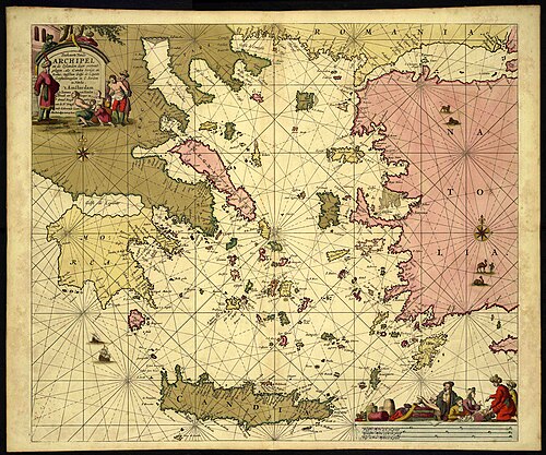 Mapa Morza Egejskiego