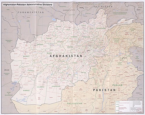 Podział administracyjny Afganistanu-Pakistanu