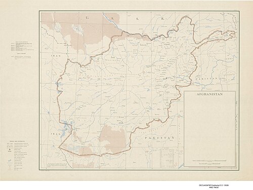 Afganistan - topograficzny