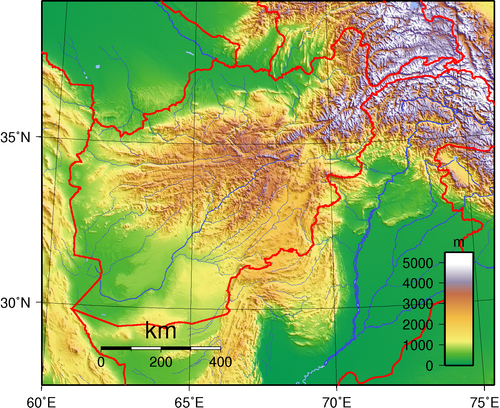Topografia Afganistanu