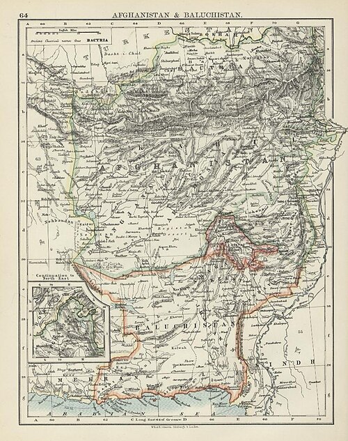 Afganistan i Baloczistan 1904