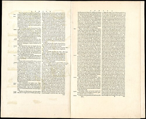 Afryka 1635, Willem Janszoon Blaeu