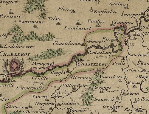Powiększenie regionu Châtelet