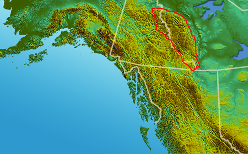 Góry Mackenzie mapa reliefu