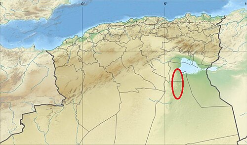 Północna Algieria - Rzeźba Oued Righ