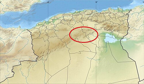 Północna Algieria - Rzeźba Monts Ouled Nail