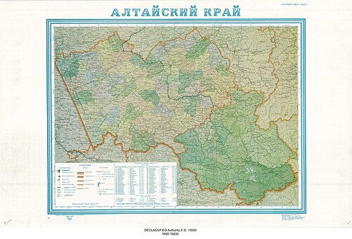 Mapa Terytoriów Ałtaju