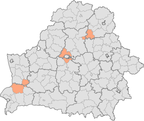 Alternatywne podziały Białorusi i rajony