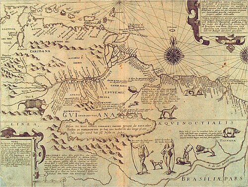 Mapa Amazonasu Bry 1599
