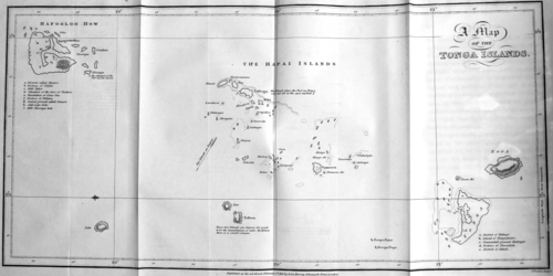 Mapa Wysp Tonga