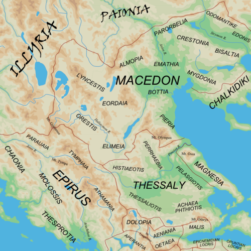 Starożytne regiony Epir i Macedonia