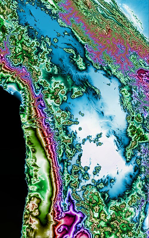 Andy 15-23°S, 66-71°W - topograficzna