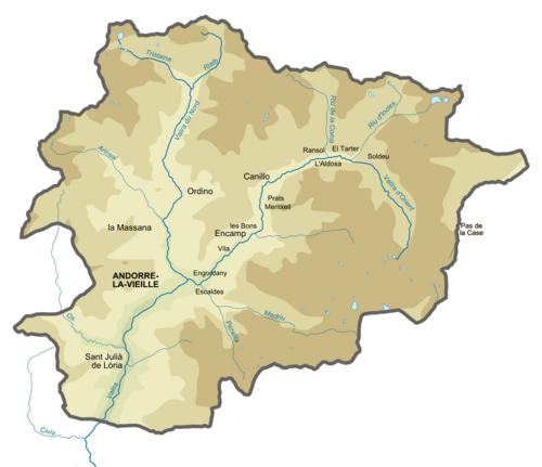 Andora - System hydrologiczny