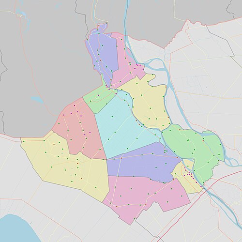 Mapa administracyjna prowincji An Giang